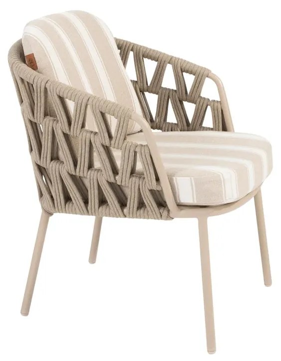 4 Seasons Outdoor Beverly tuinset met Hampton tafel Ø 160 cm Tuinset beige weerbestendig