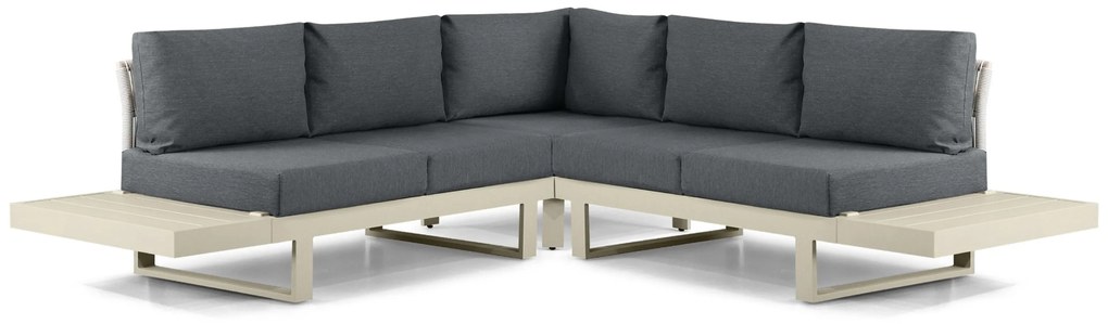 Hoek loungeset 5 personen Aluminium Taupe  Lifestyle Garden Furniture Lorenzo