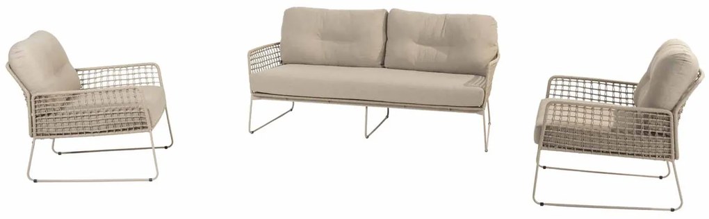 Taste by 4 Seasons Albano loungeset latte  Loungeset    taupe weerbestendig