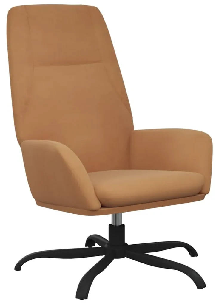 vidaXL Relaxstoel kunstsuède taupe
