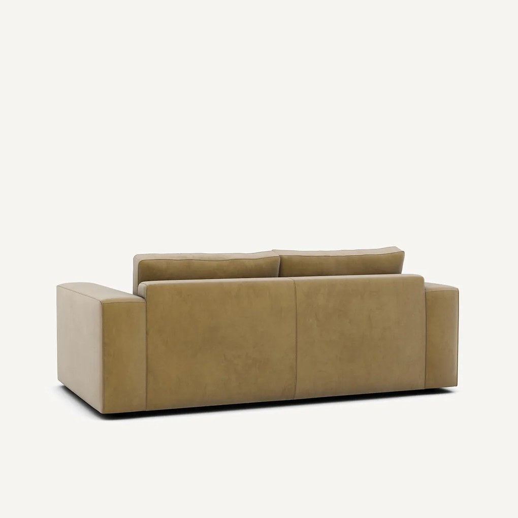 3-zits compacte bank in fluweel, Skander