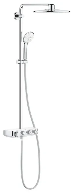 GROHE Euphoria smartcontrol Regendoucheset Opbouw- hoofddouche 31cm - handdouche rond - moon white 26507ls0