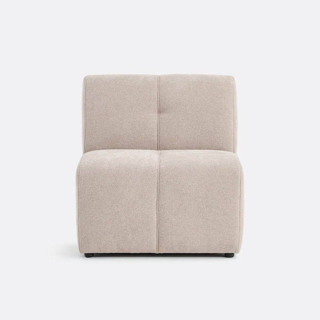 Modulaire tafelzetel, 1-zits, in fijne chenille, ANETA