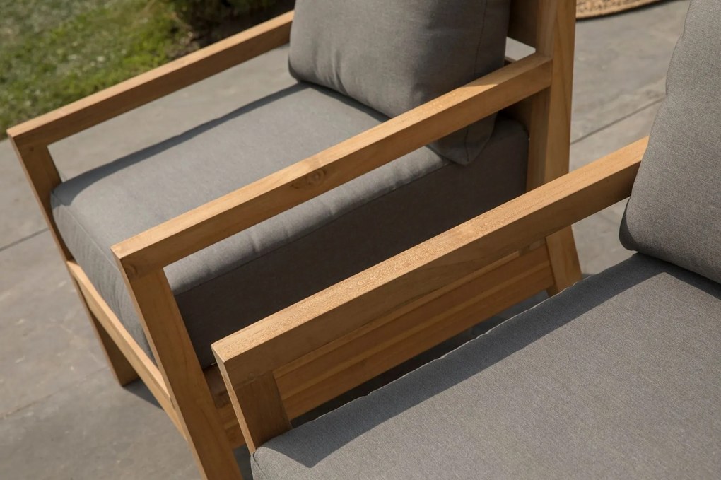 Exotan Stoel-Bank Loungeset - St.Peter - Teak - Exotan