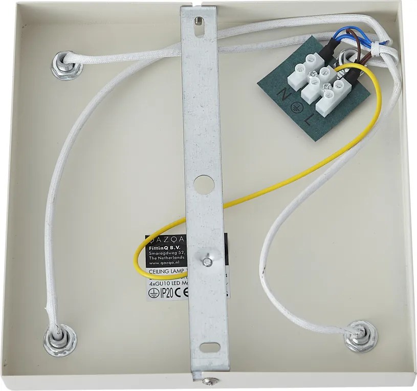 Moderne plafondspot beige 4-lichts kantelbaar - Jeana