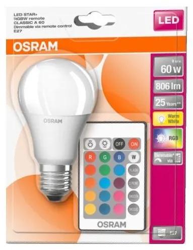 LED RGB Dimbare lamp STAR+ A60 E27/9W/230V 2700K - Osram