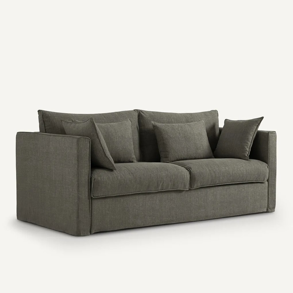 3- of 4-persoonsslaapbank, katoen/linnen, Camille