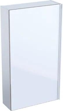 Acanto bovenkast met deur 45x82x17,4 cm, met wit glazen front, wit