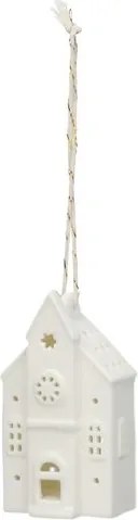 Hanger, porselein, kerk, wit