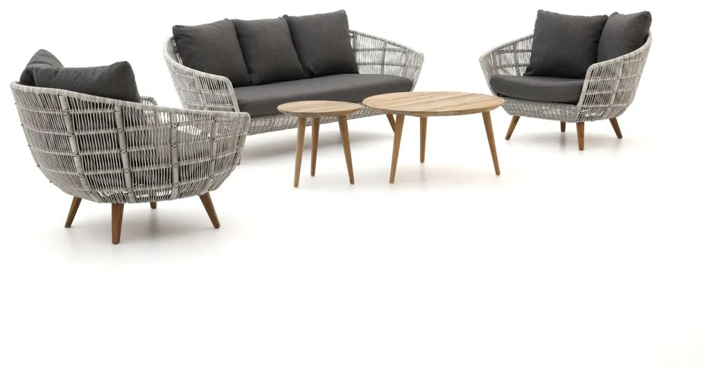 Intenso Stila/ROUGH-K stoel-bank loungeset 5-delig