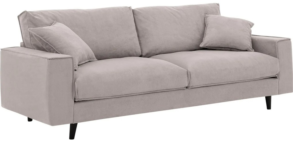 Goossens Bank Jonas beige, stof, 3,5-zits, urban industrieel