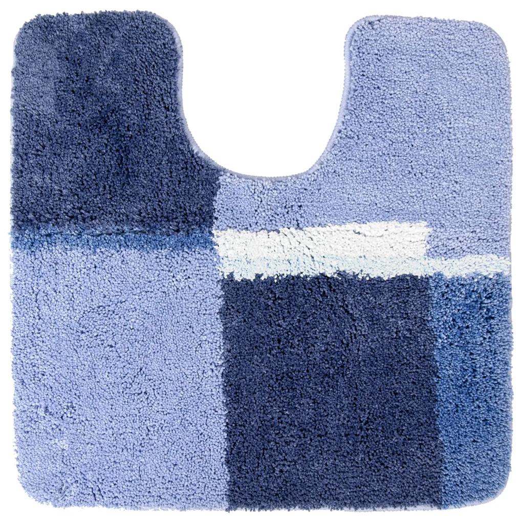 Toiletmat Differnz Cubes Antislip 60x60 cm Nylon Blauw