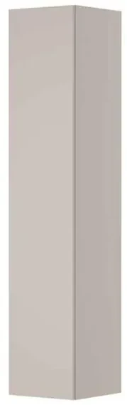 INK Badkamerkast - 35x35x169cm - 1 deur - links en rechtsdraaiend - greeploos - MDF lak Mat kasjmier grijs 1241158