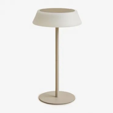 Ulenia Draadloze Led-zonnetafellamp Tapioca Beige - Sklum