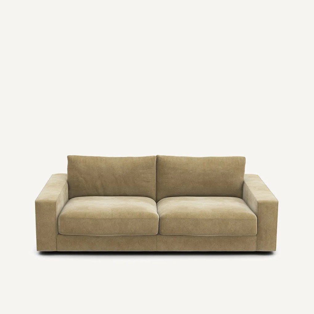 Slaapbank in stonewashed fluweel, SKANDER