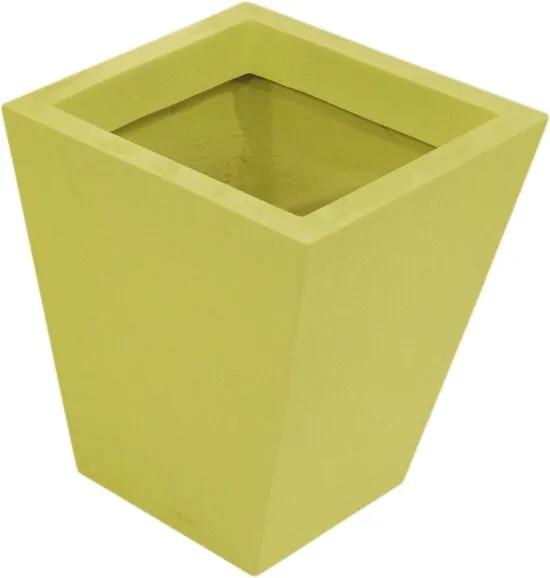 Fiberglasspot geel 39x45cm