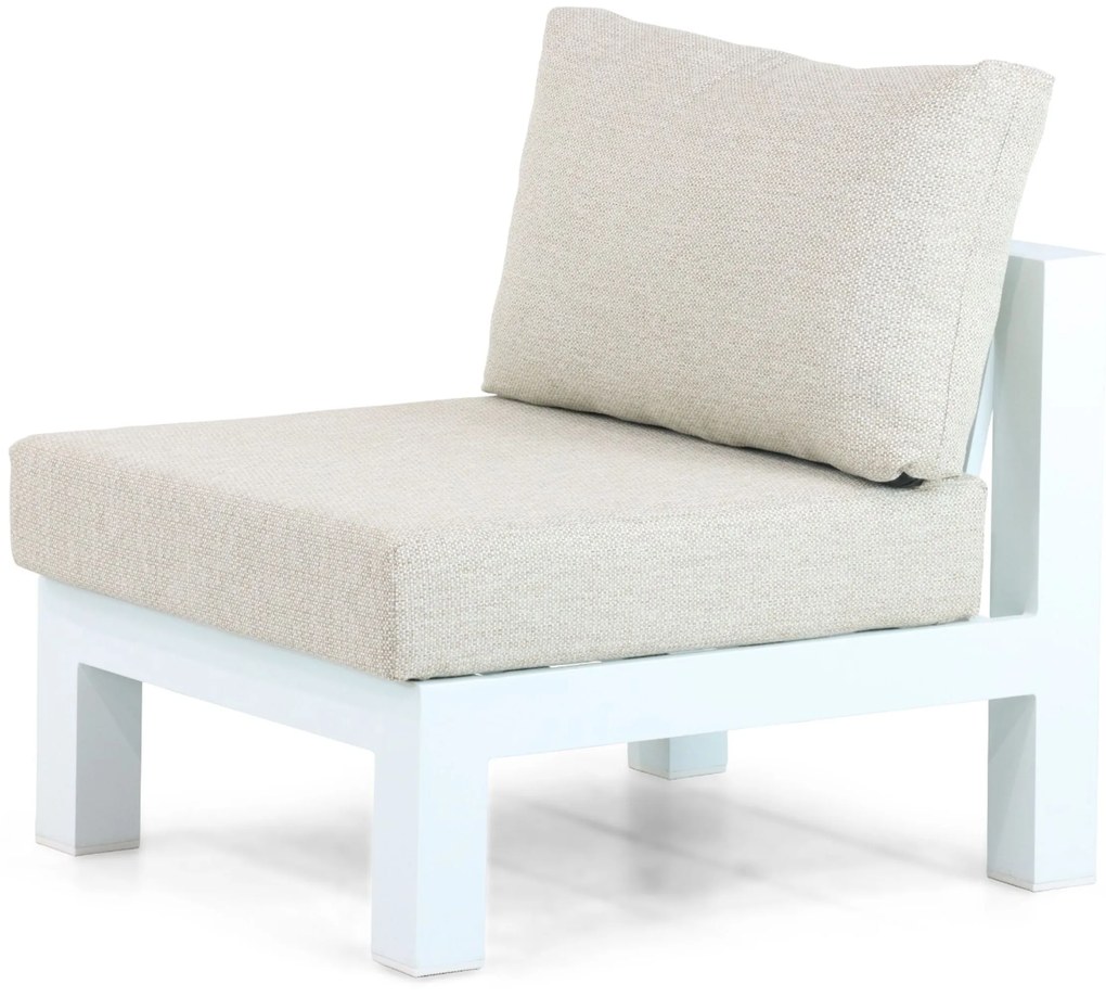 Hoek loungeset 6 personen Aluminium Wit Lifestyle Garden Furniture Luca