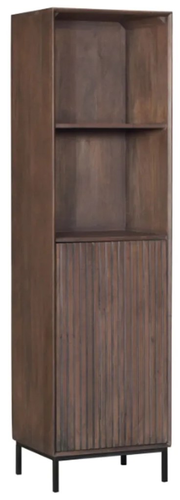 Starfurn Madison Walnoot Boekenkast Walnoot Mangohout - 55x45x200cm.