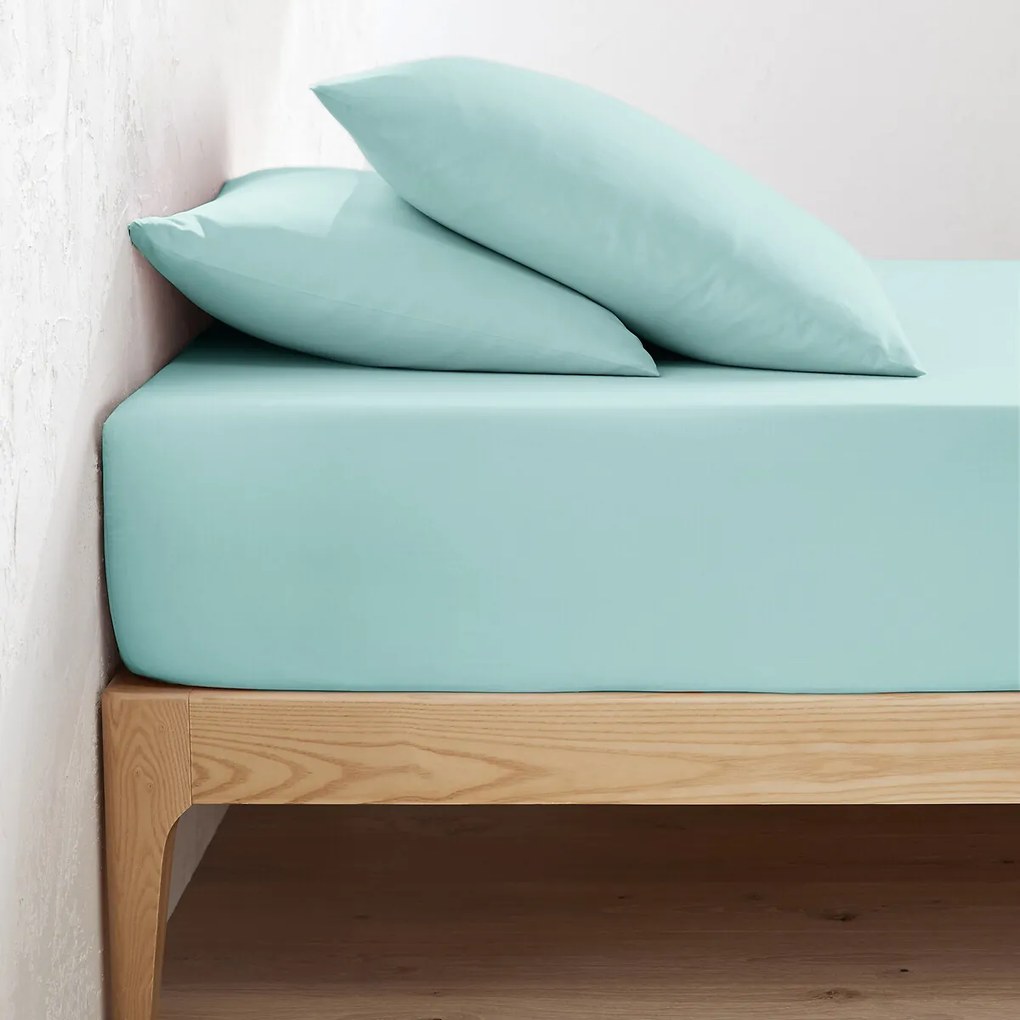 Effen hoeslaken in bio katoen, omslag 30 cm, Scenario