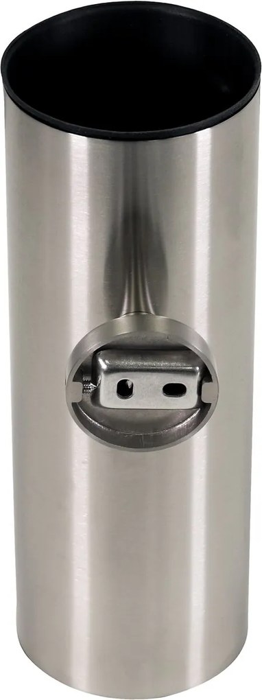 Plieger Vigo toiletborstel met deksel geborsteld chroom