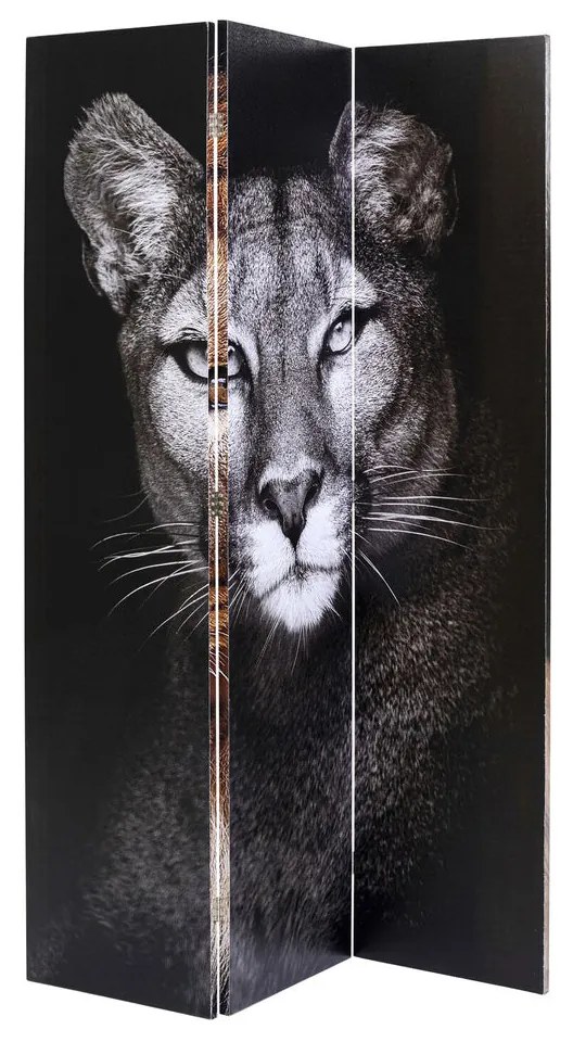 Kare Design King Lion Vs Cat Girl Kamerscherm Dubbelzijdig Schilderij