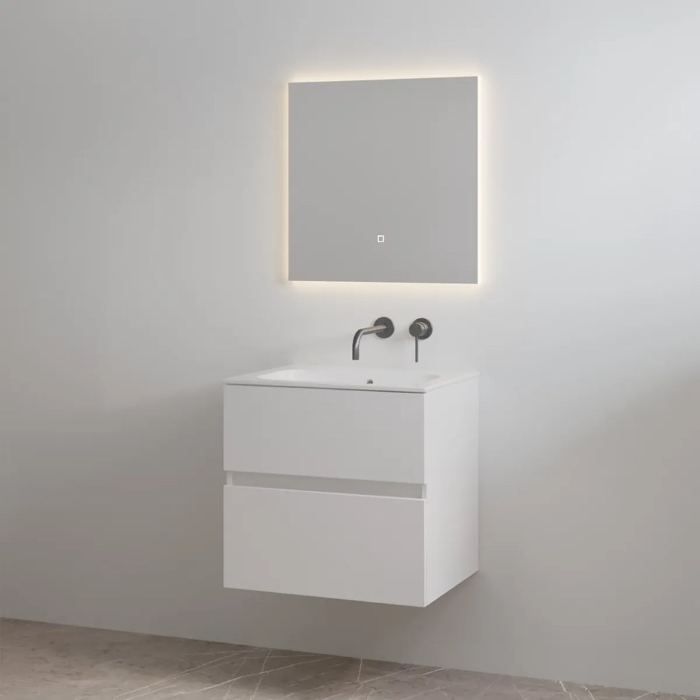 Best Design Splash badkamermeubel 60cm zonder kraangat wit glans