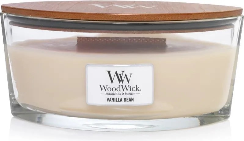 WoodWick geurkaars - Ellipse HearthWick Flame - Vanilla Bean