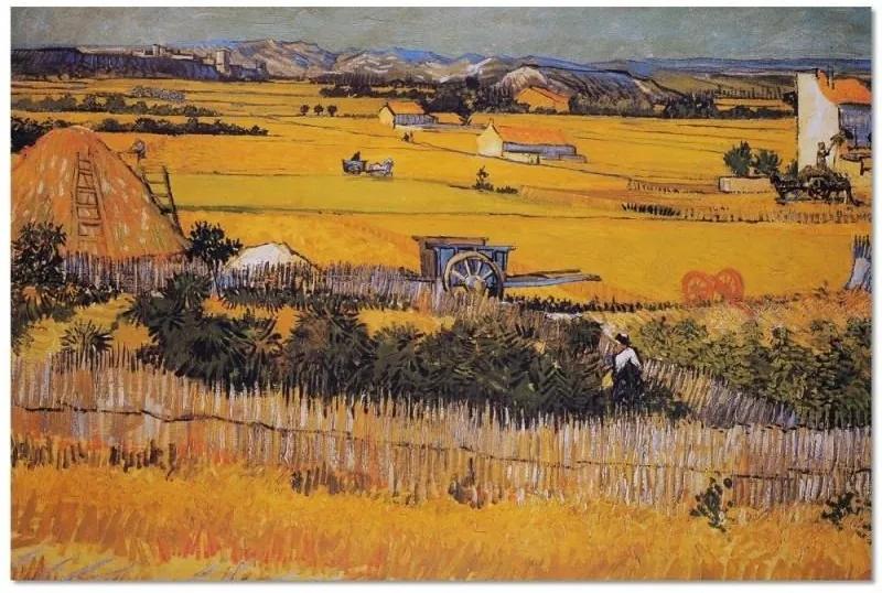 Schilderij - De oogst, Vincent van Gogh