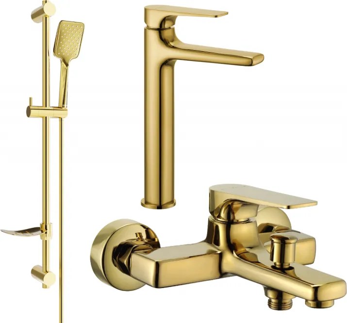 Mexen Lynx DF62 badkuipset, goud - 745913DF62-50