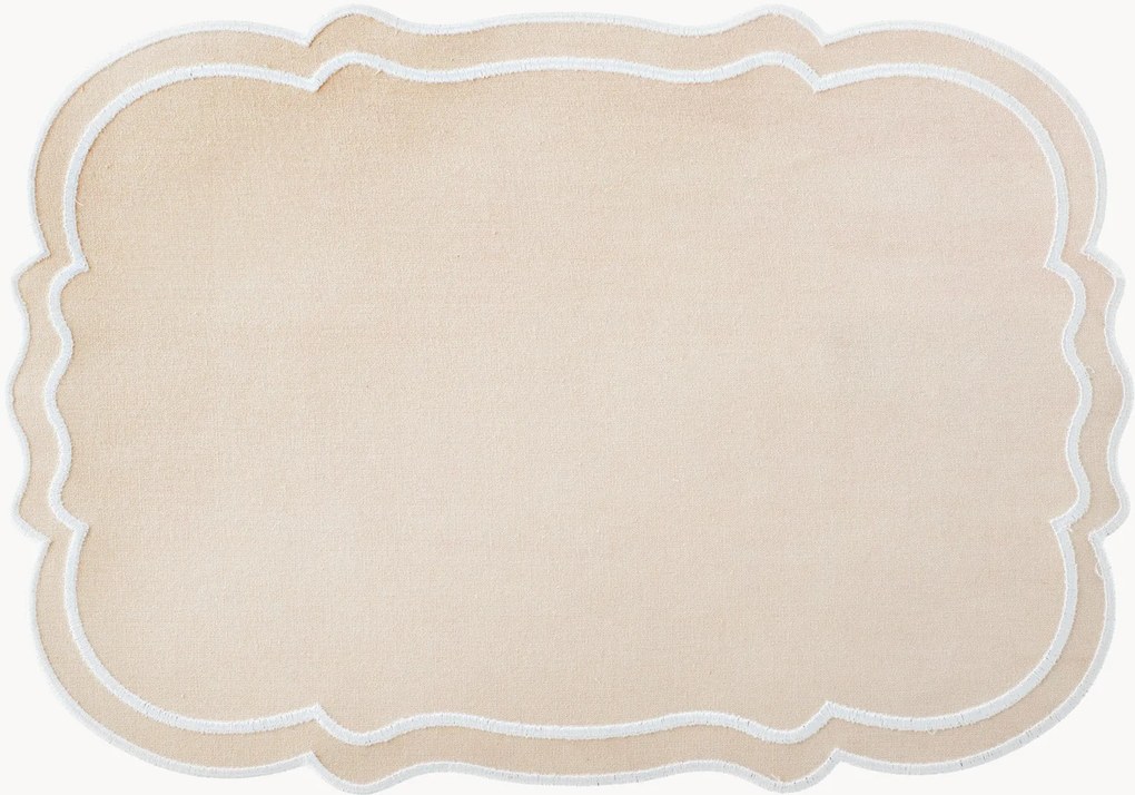 Katoenen placemats Kate, 4-delig