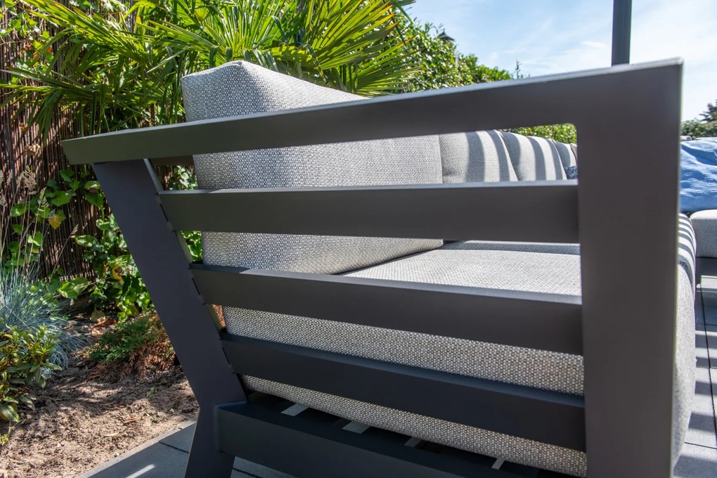 4 Seasons Outdoor Meteoro Loungeset Loungeset antraciet weerbestendig