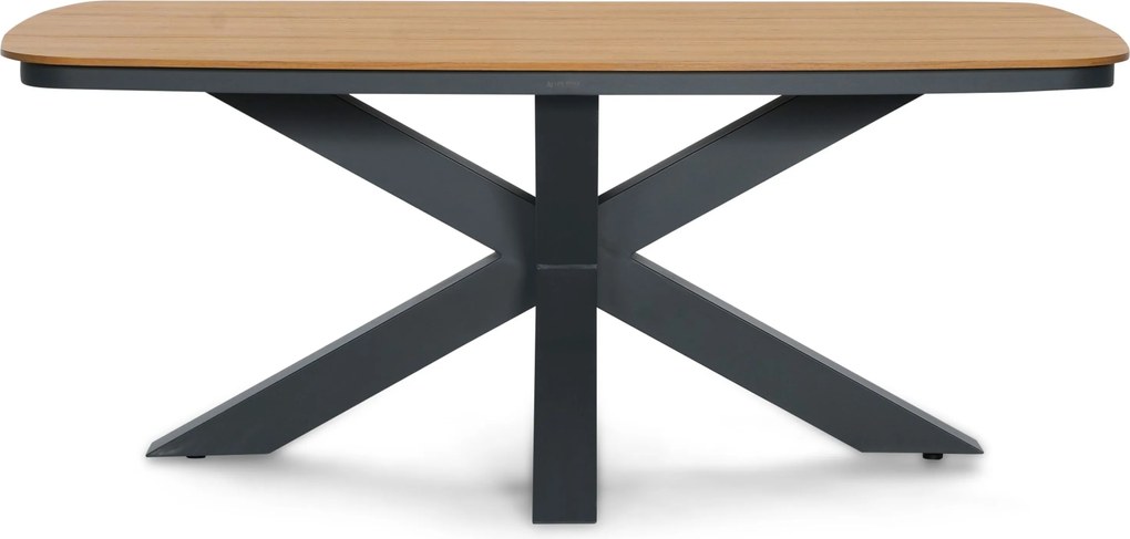 Tuinset 4 personen 180 cm Kunststof Grijs Domani Furniture Toscano/Camila