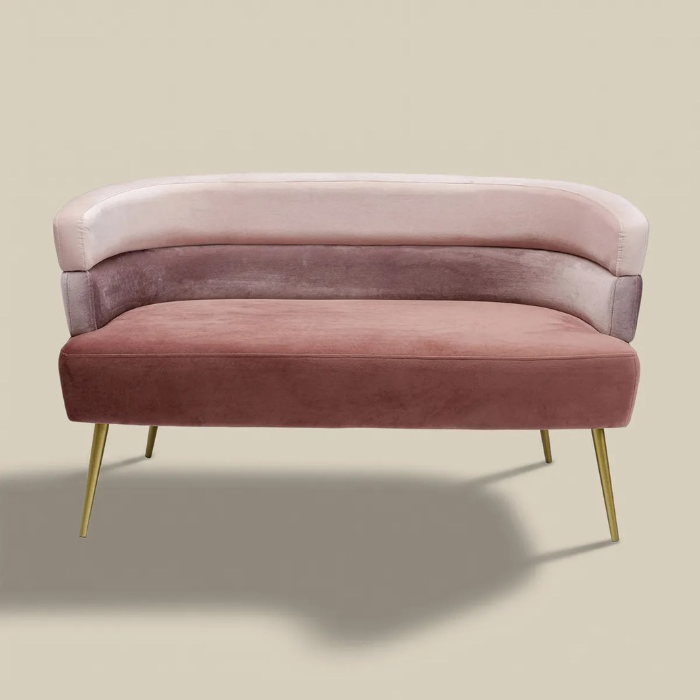 Kare Design Sandwich Roze Velvet Design Bankje