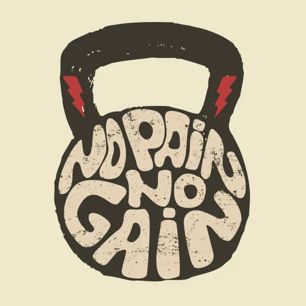 Ilustratie no pain no gain., ioanmasay