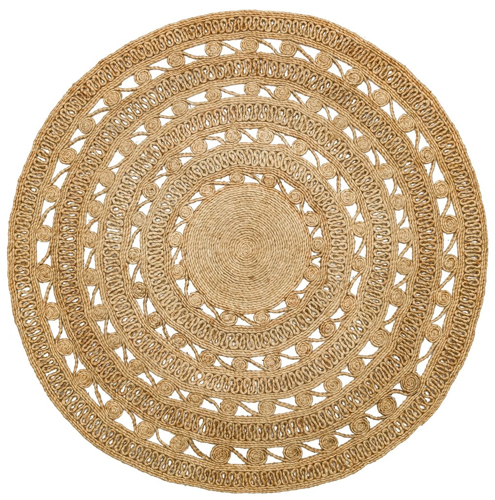 Vloerkleed Kearne rond jute | Conceptum Hypnosis