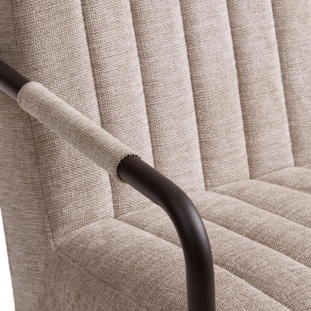 Fauteuil Beige Met Armleuning