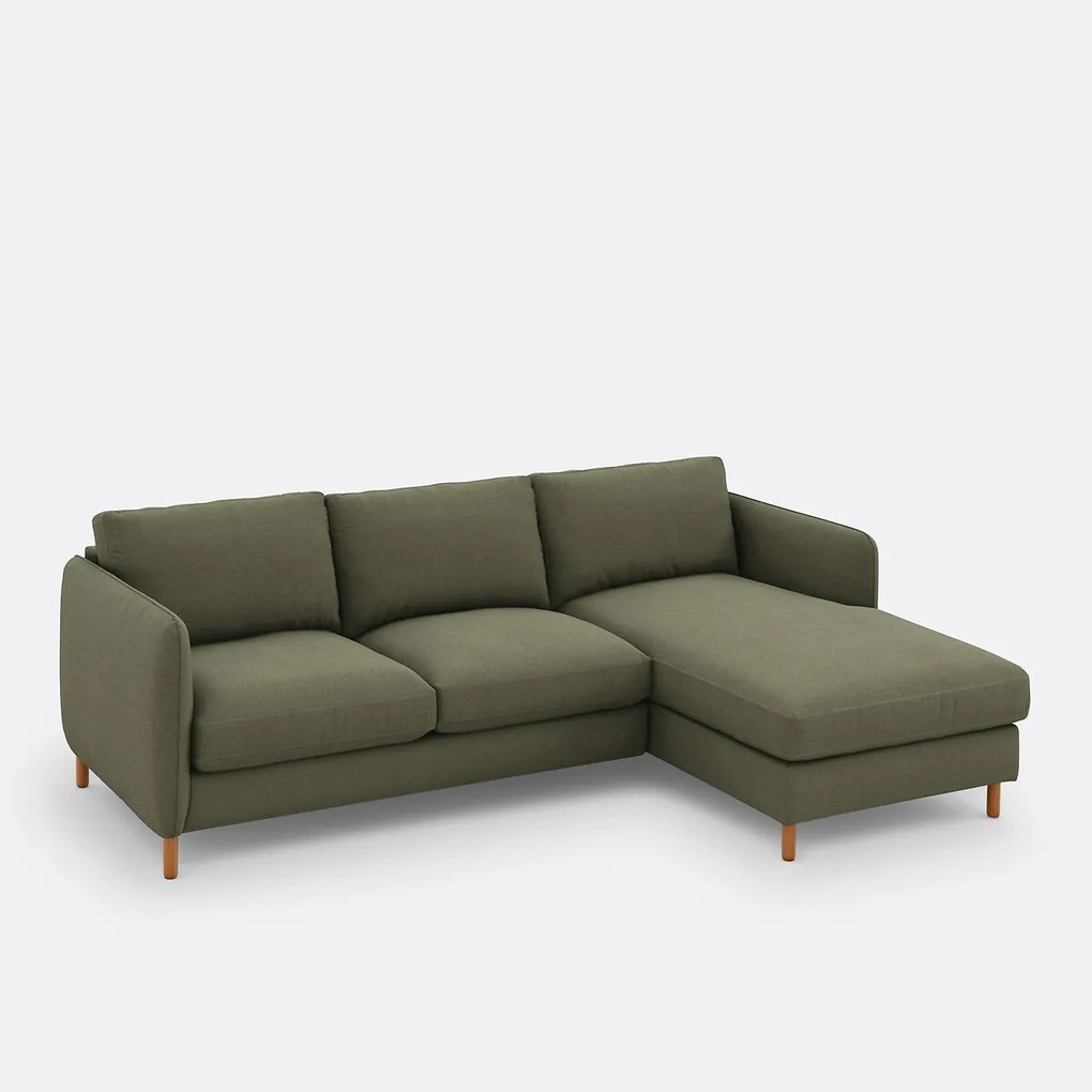 Hoekbank rechts, polyester, Loméo
