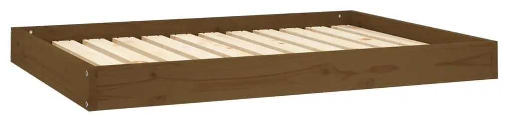 vidaXL Hondenmand 101,5x74x9 cm massief grenenhout honingbruin