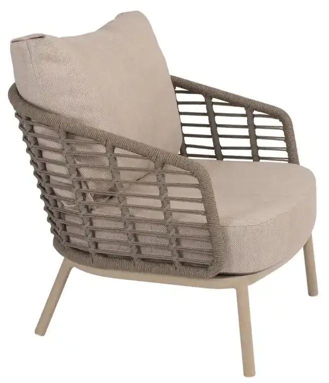 Taste by 4 Seasons Puglia loungestoel latte Loungestoel   taupe weerbestendig