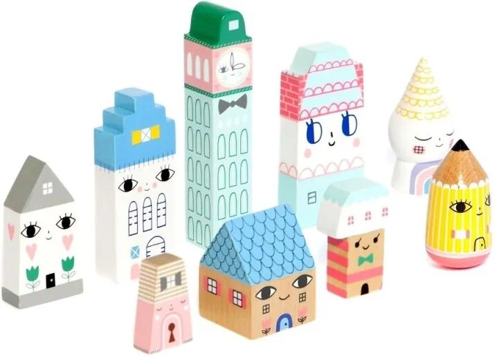 Houten poppetjes Suzy's city - Houten speelgoed