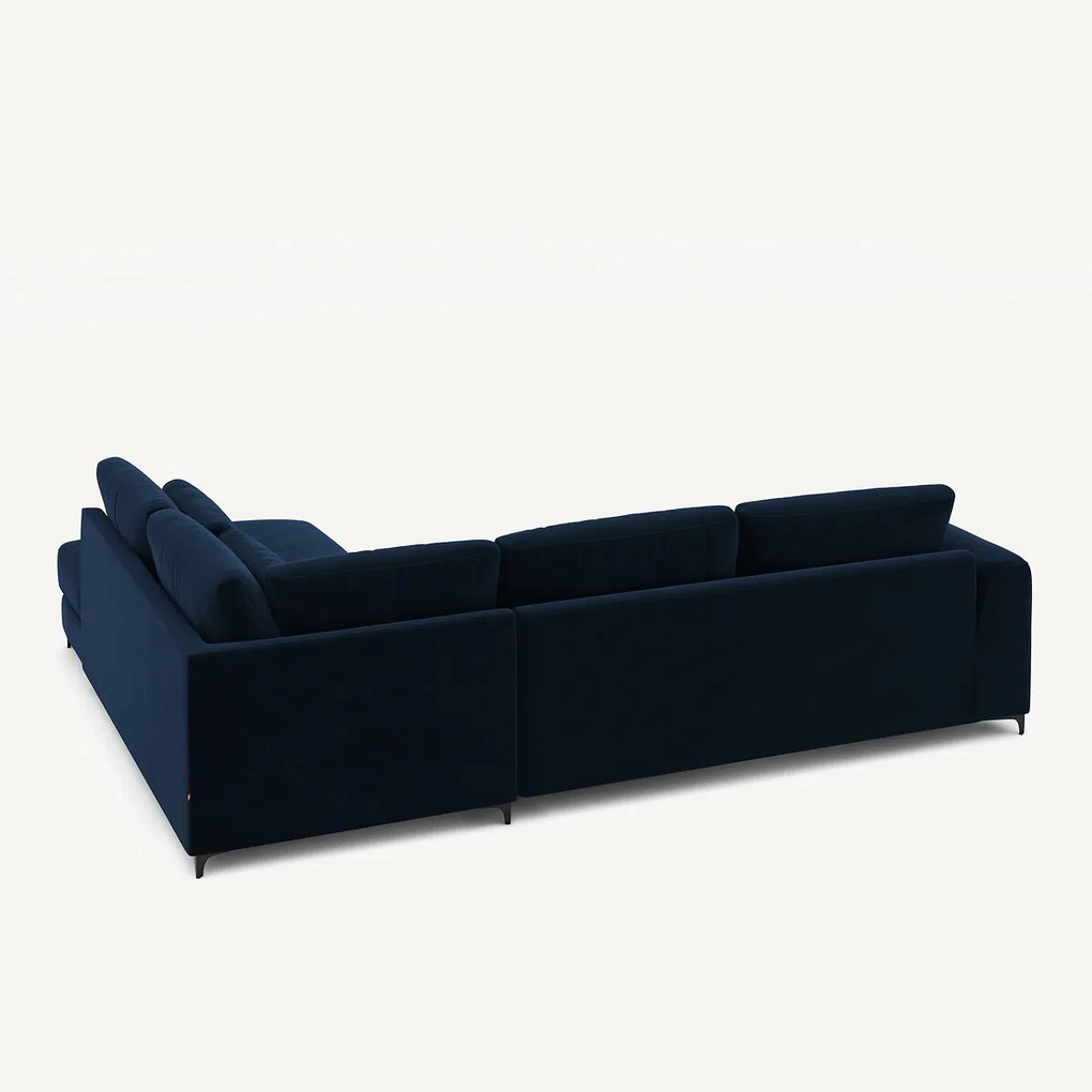 Omvormbare hoekbank rechts, fluweel, Marsile