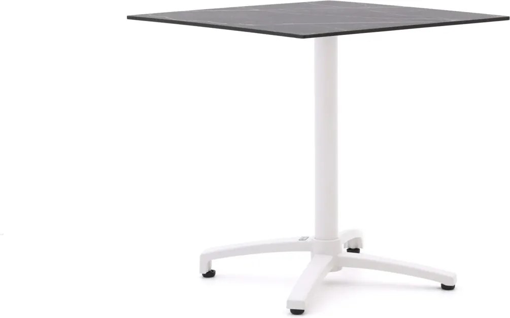 Inklapbare tafel Bellagio  | Vierkant  | Tuintafel Kunststof | 70x70cm | 2 personen | Kees Smit Tuinmeubelen