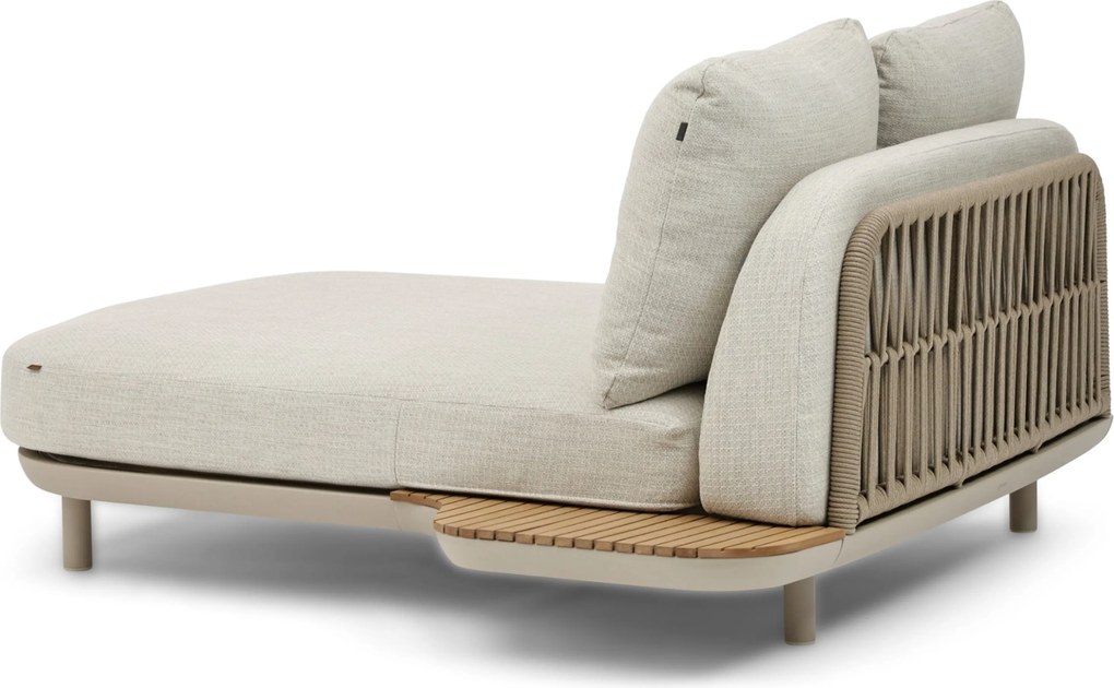 Hoek loungeset 5 personen Outdoor textiel Zand/Beige Coco Dunea