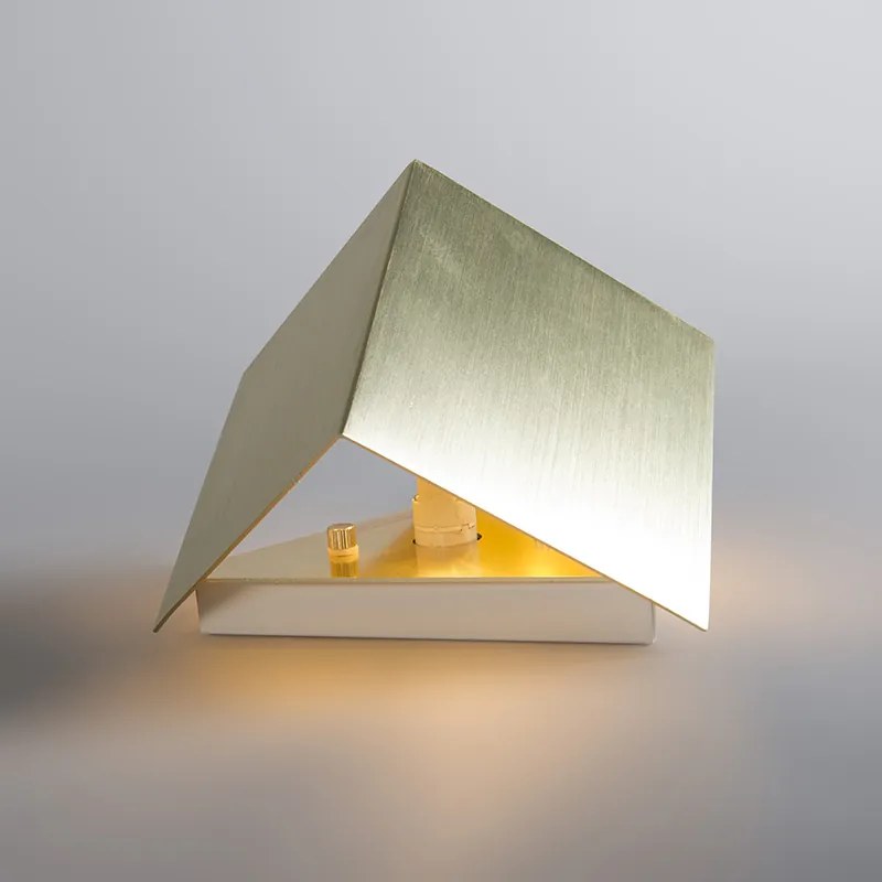 Moderne wandlamp goud met lichteffect - Cube Design, Modern G9 kubus / vierkant Binnenverlichting Lamp