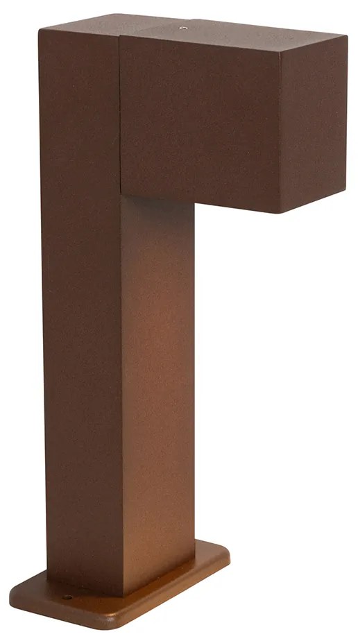 Buitenlamp roestbruin met grondpin en kabelmof 30cm IP44 - Baleno