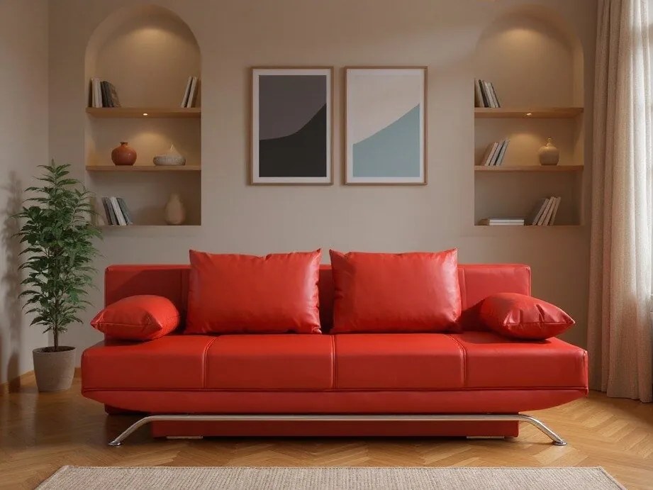 Slaapbank Velum, Aantal zitplaatsen: 2, Aanwezig, 85x200x100cm, 76 kg, Poten: Kunststof, Metaal
