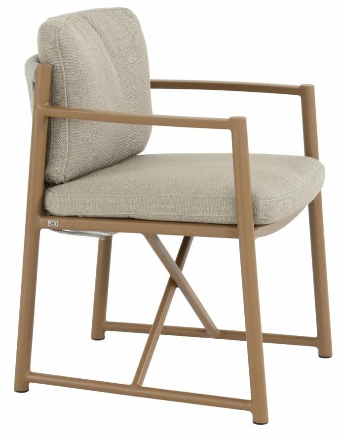 4 Seasons Outdoor Marina tuinstoel amber Tuinstoel   taupe weerbestendig