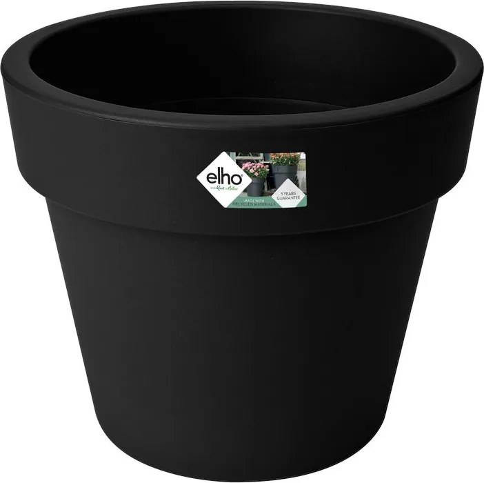 elho bloempot Green Basics Top Planter 30 - Living black (Zwart) - Diameter 30 x H 25 cm