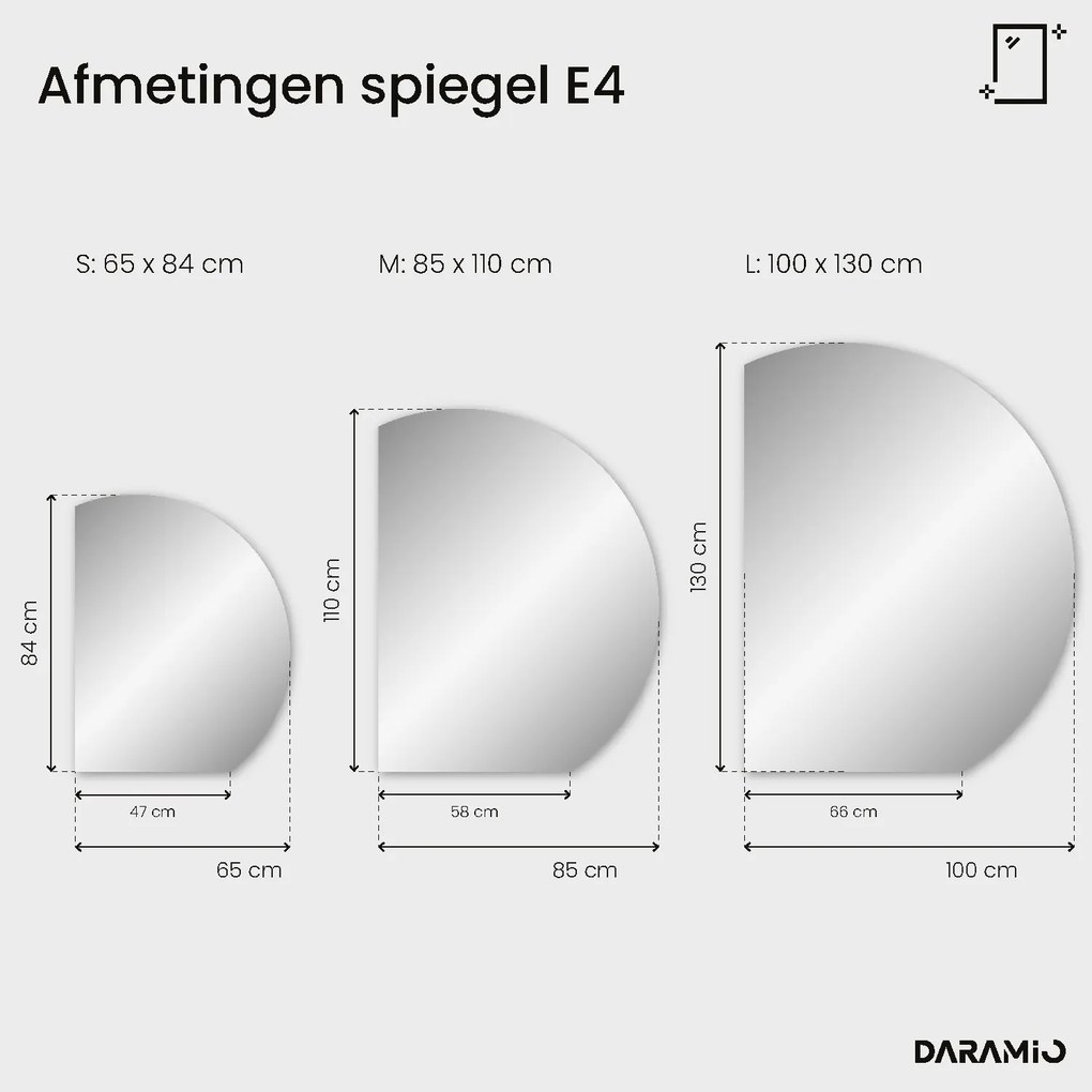 Ronde spiegel met verlichting E4