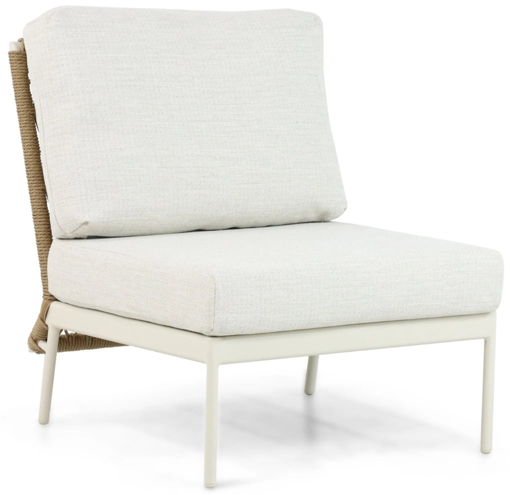 Hoek loungeset 6 personen Aluminium/Wicker Taupe Coco Bali